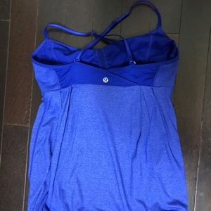 Lululemon blue cross back tank